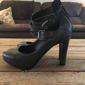 JCrew Loxley Buckle Platform Pumps